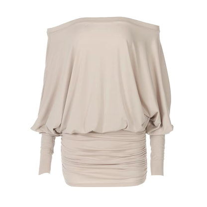Women’s Off-Shoulder Ruched Mini Dress